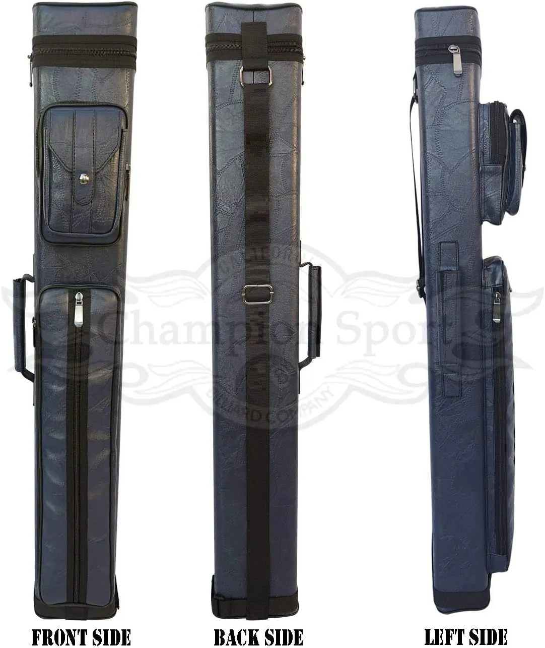 Champion Instroke Leatherette Cue Cases 4x6 Holds 4 Butts and 6 shafts Pool cue