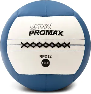 Champion Sports Rhino Promax Slam Balls, 10 lb, Soft Shell with Non-Slip Grip, Medicine Wall Exercise Ball for Weightlifting, Plyometrics, Cross Training, & Home Gym Fitness