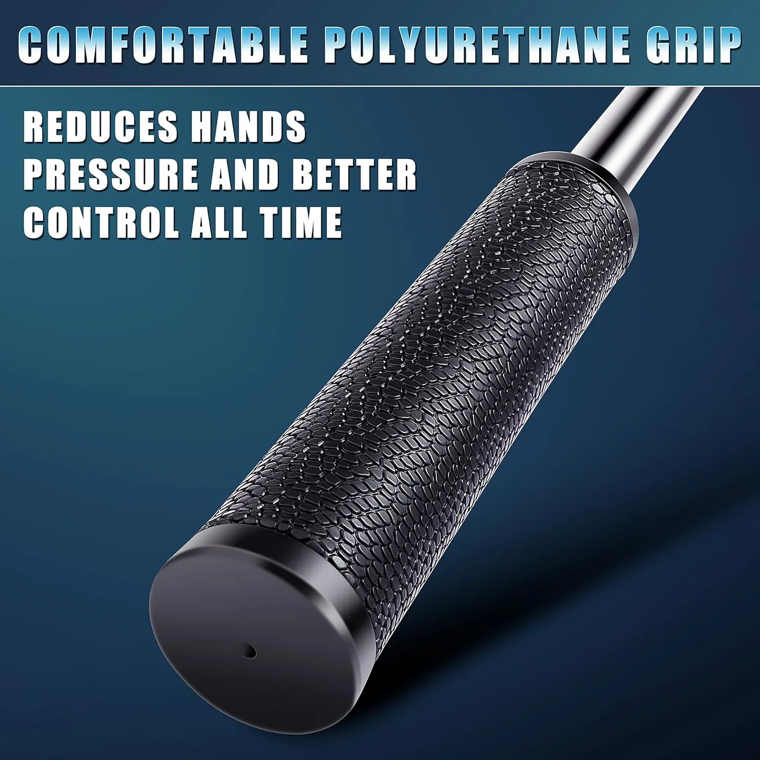 CHAMPKEY Two-Sided 6Ft / 9Ft / 12Ft / 14.5Ft Golf Ball Retriever Lite Version - Premium Stainless Steel Telescopic Golf Ball Picker