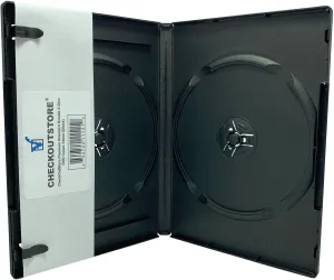 CheckOutStore Premium Standard Double 2-Disc DVD Cases 14mm