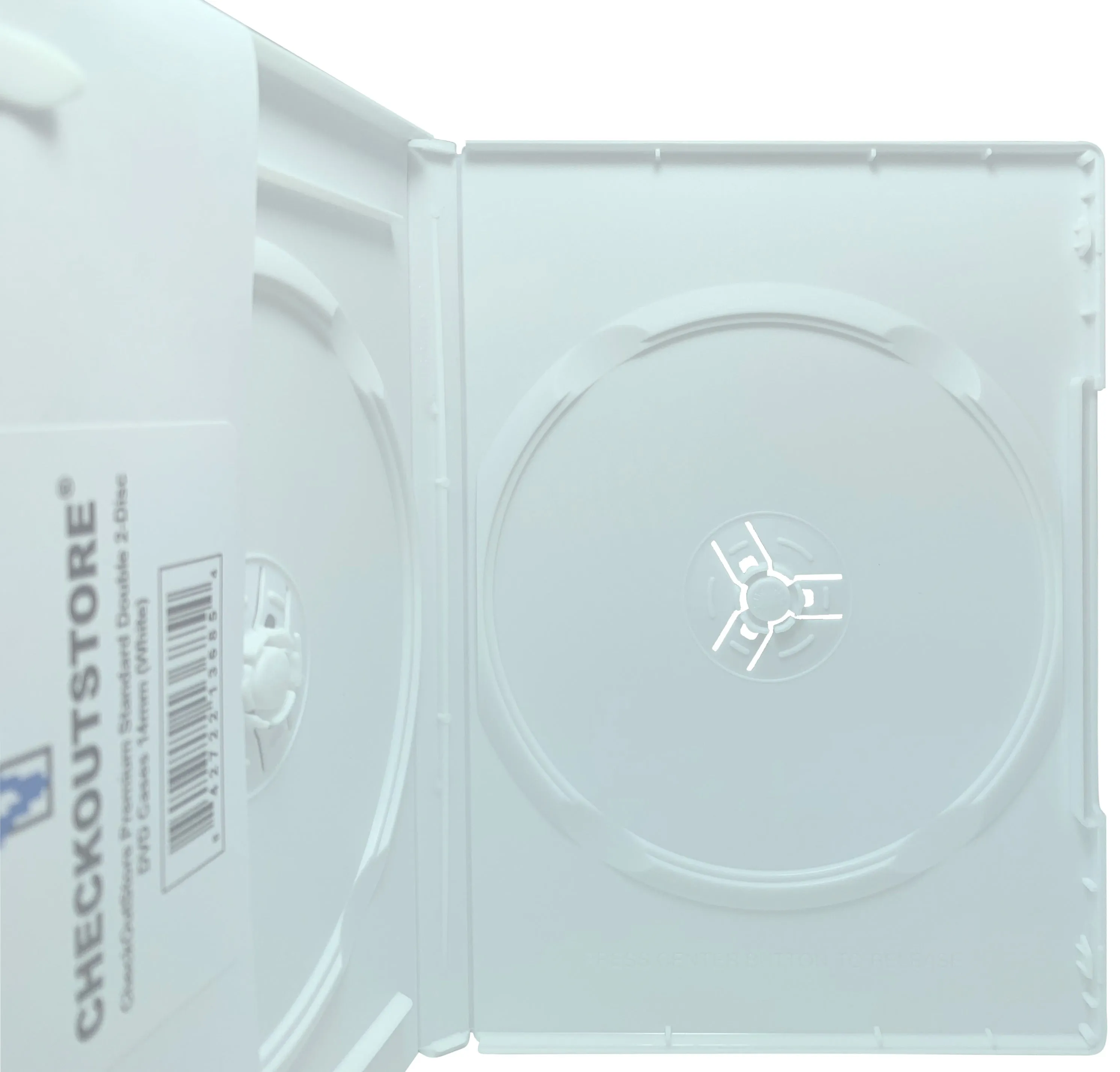 CheckOutStore Premium Standard Double 2-Disc DVD Cases 14mm