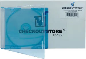 CheckOutStore Slimline Single 1-Disc Color CD Jewel Cases
