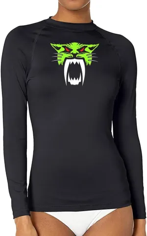 CHOO Women's Leopard Uv-Protected Sports Fitted Shirt Skin Tee for Fishing, Large