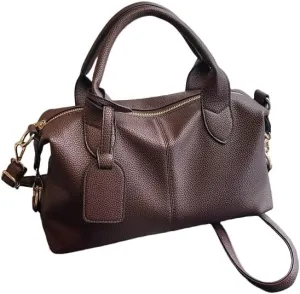 City Bowling Bags Trendy Women's Leather Tote Bag Preppy Cute Purse Y2k Streetwear Cute Purse