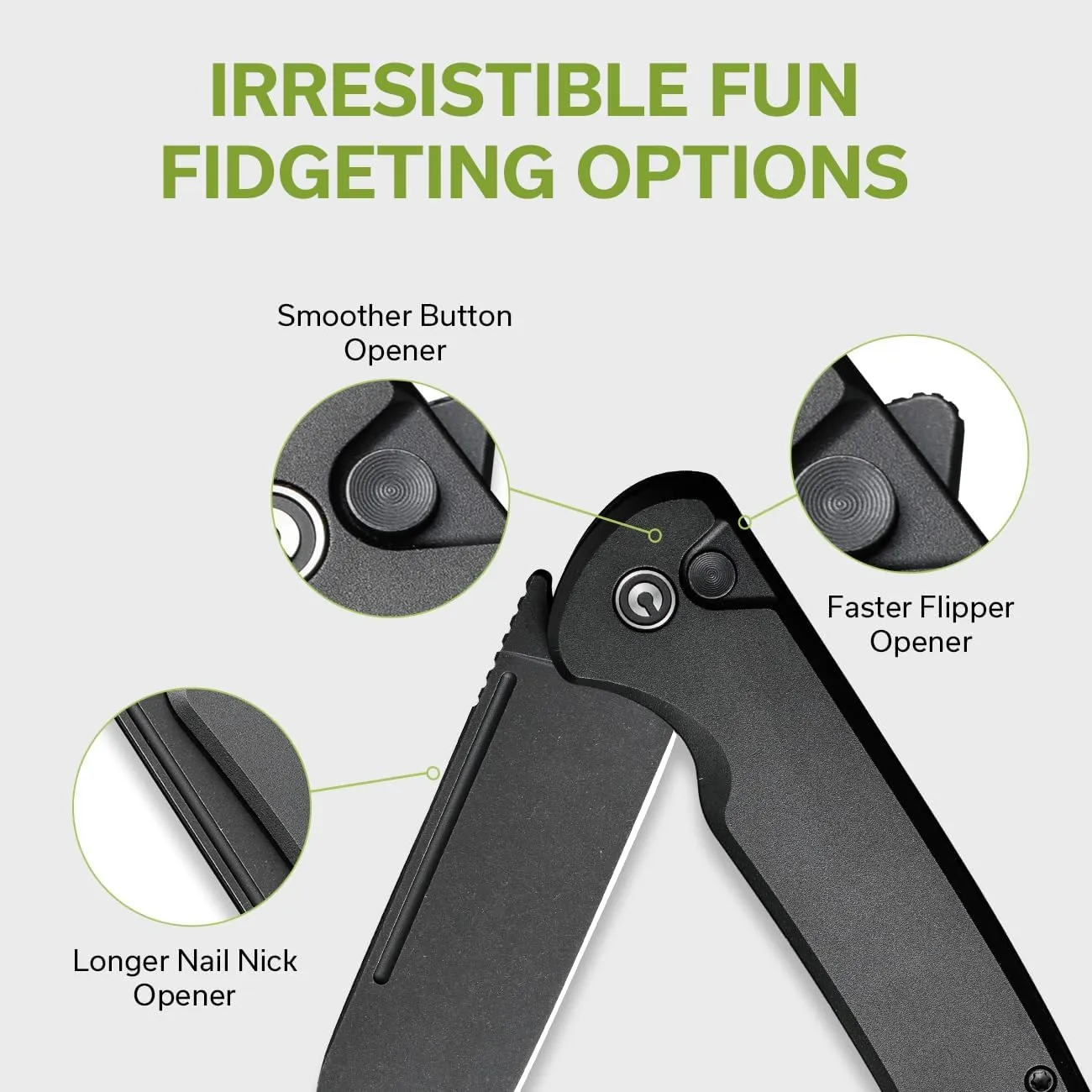 CIVIVI Chevalier II Folding Pocket Knife, Button Lock Knife for EDC 3.47" Black Stonewashed 14C28N Sheepsfoot Blade plus Aluminum Handle, Utility Knife for Men Women Gift C20022B-1