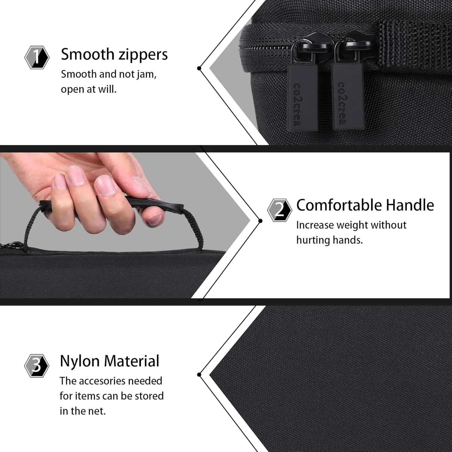 co2CREA Hard Case Compatible with Steel Tip or Soft Tip Darts, Holds Darts and Extra Accessories, Built-in Storage Tubes and Pockets for Flights, Tips, Shafts
