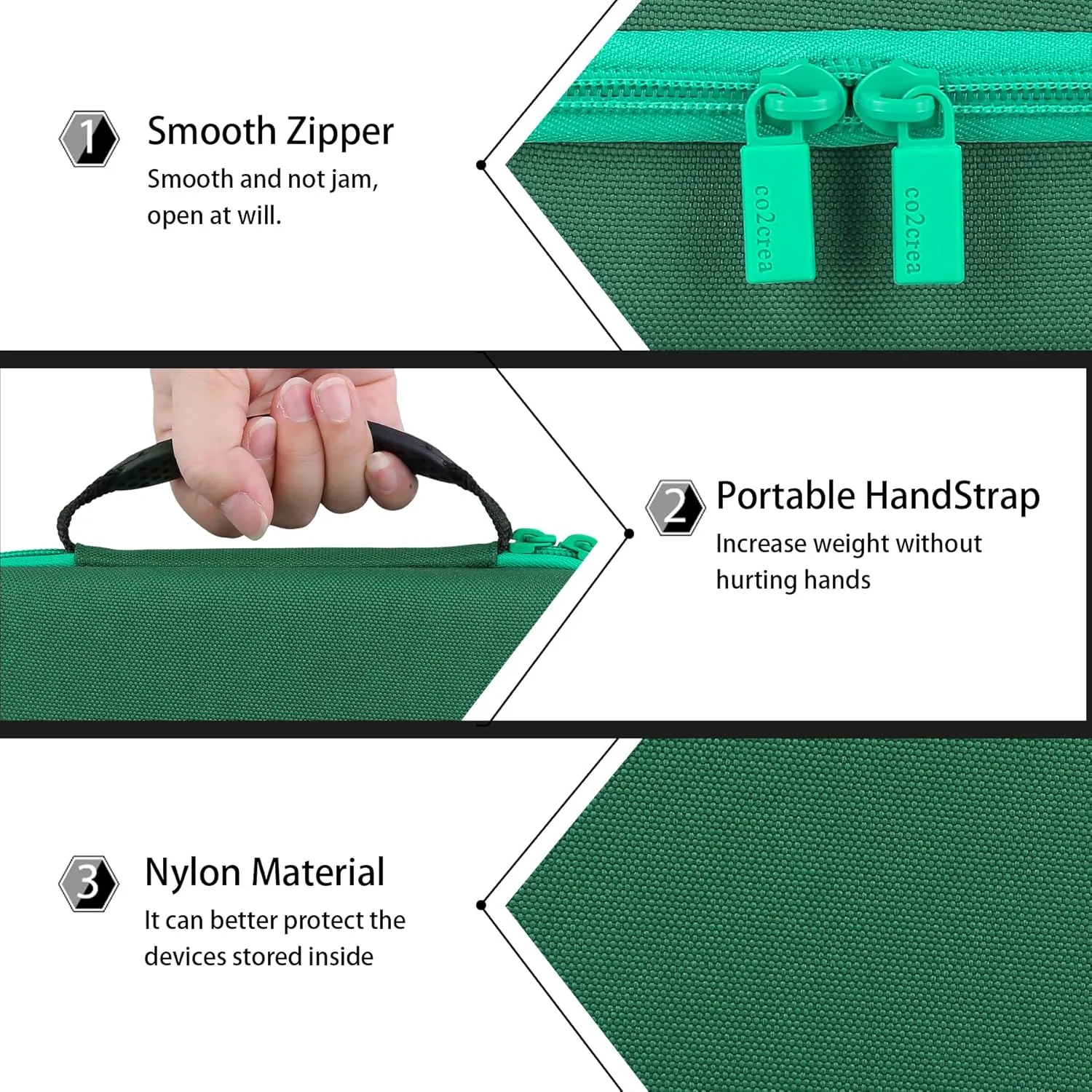 co2CREA Hard Case Compatible with Steel Tip or Soft Tip Darts, Holds Darts and Extra Accessories, Built-in Storage Tubes and Pockets for Flights, Tips, Shafts