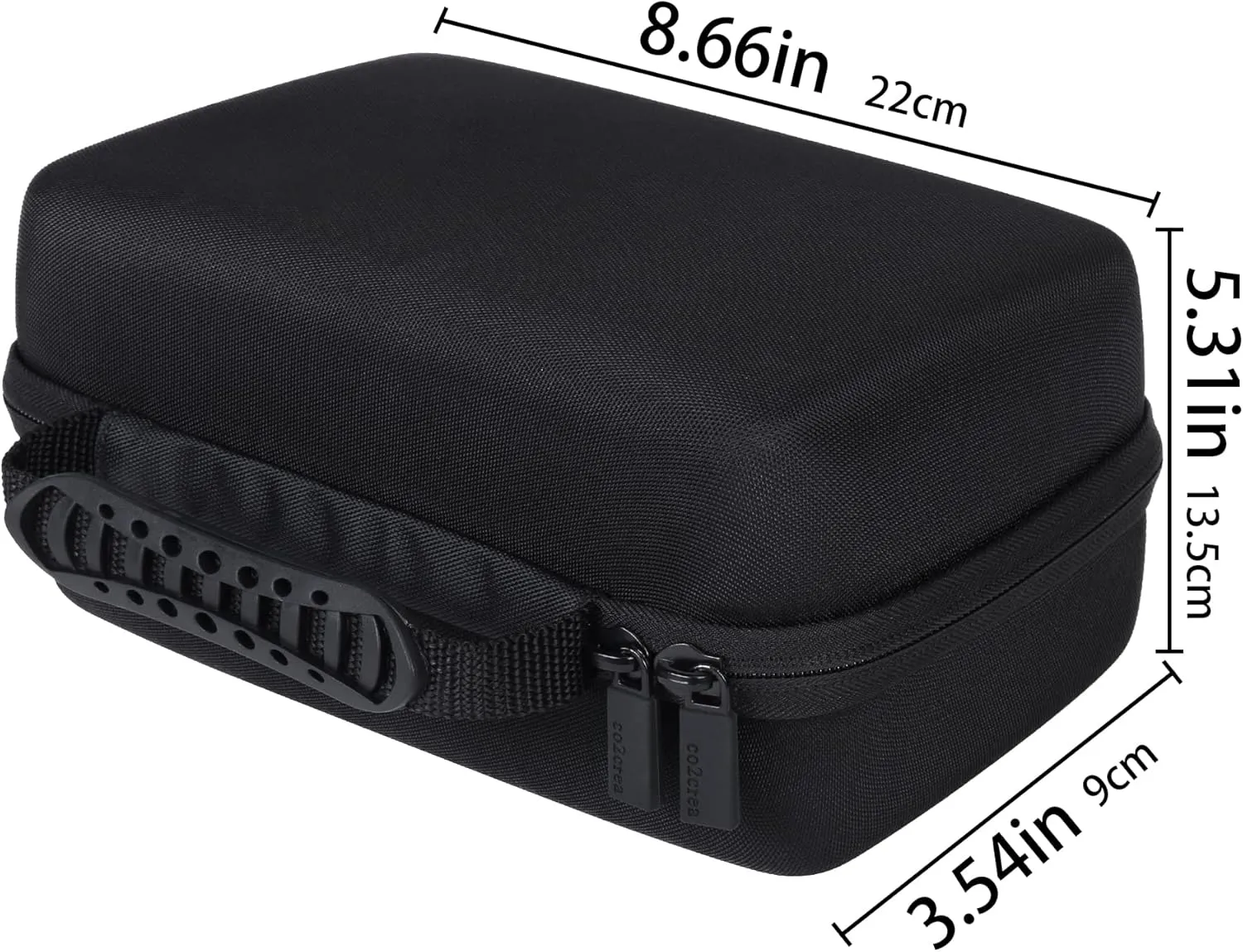co2CREA Hard Case Compatible with Steel Tip or Soft Tip Darts, Holds Darts and Extra Accessories, Built-in Storage Tubes and Pockets for Flights, Tips, Shafts