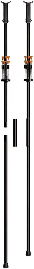Cold Steel Big Bore Blowgun Kit - Includes Darts and Dart Quiver, Two-Piece Blowgun Black, 5'