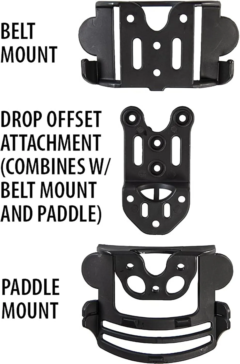 Comp-Tac International OWB Holster for IDPA/USPSA Competition and EDC | Comes with Belt Mount, Paddle Mount, and Drop Offset