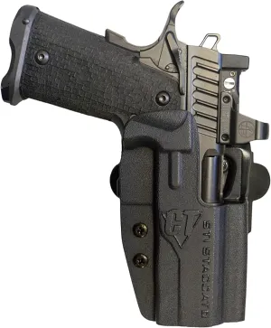 Comp-Tac International OWB Holster for IDPA/USPSA Competition and EDC | Comes with Belt Mount, Paddle Mount, and Drop Offset