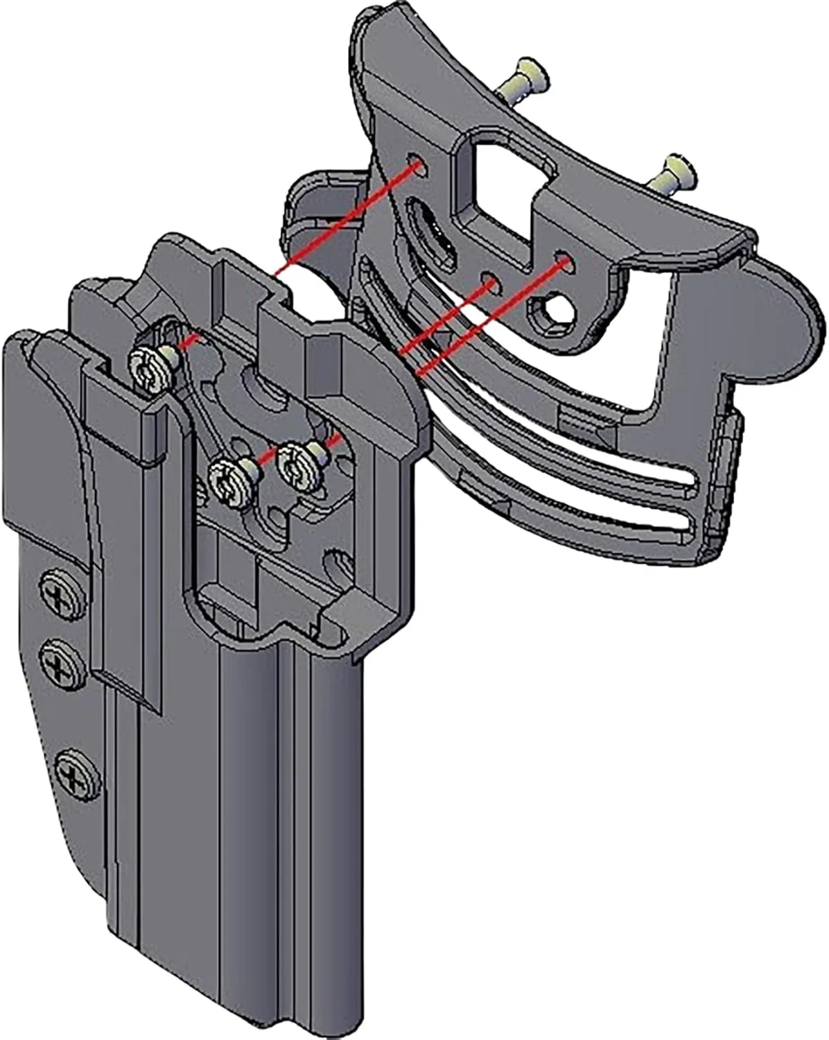 Comp-Tac International OWB Holster for IDPA/USPSA Competition and EDC | Comes with Belt Mount, Paddle Mount, and Drop Offset