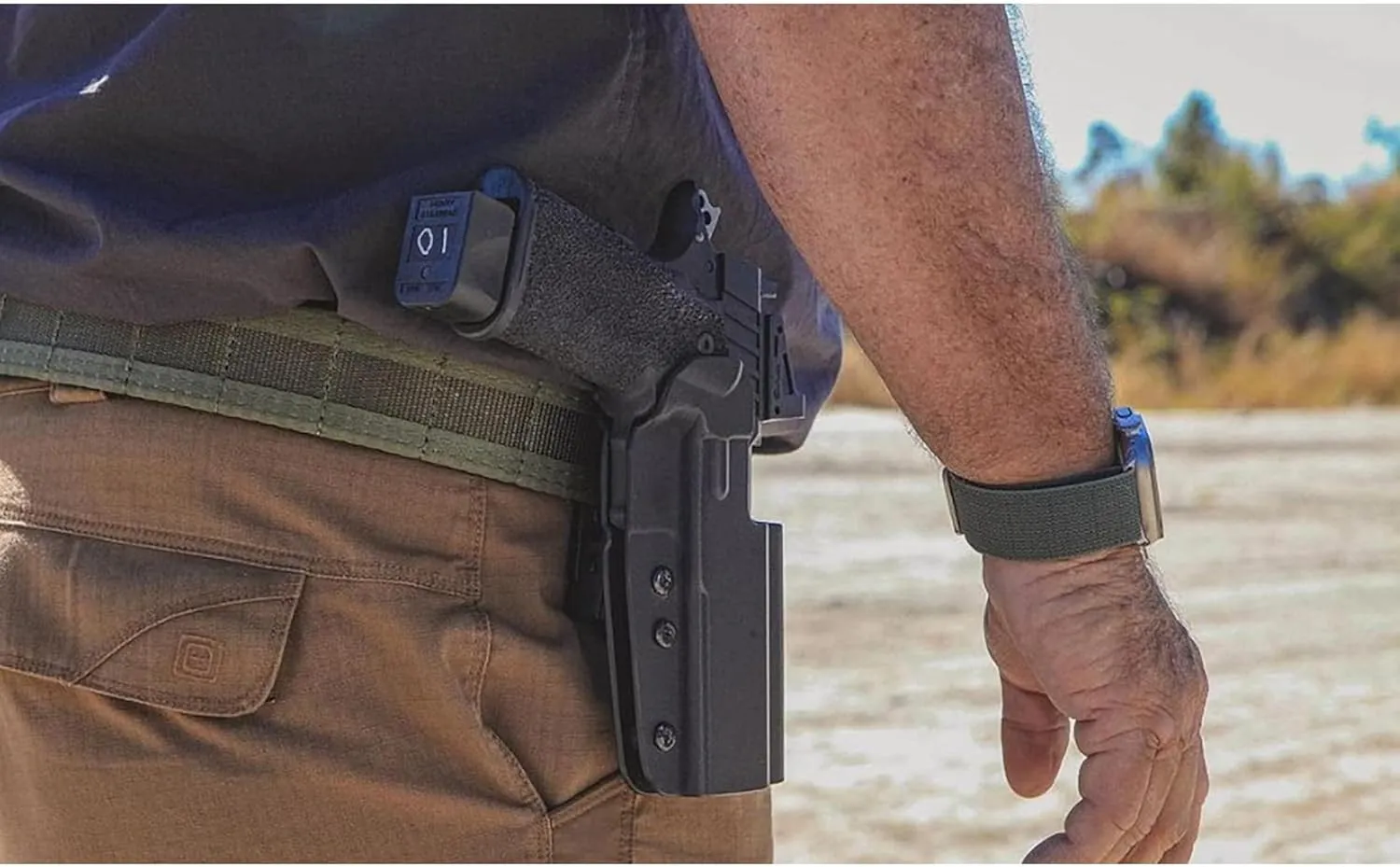 Comp-Tac International OWB Holster for IDPA/USPSA Competition and EDC | Comes with Belt Mount, Paddle Mount, and Drop Offset