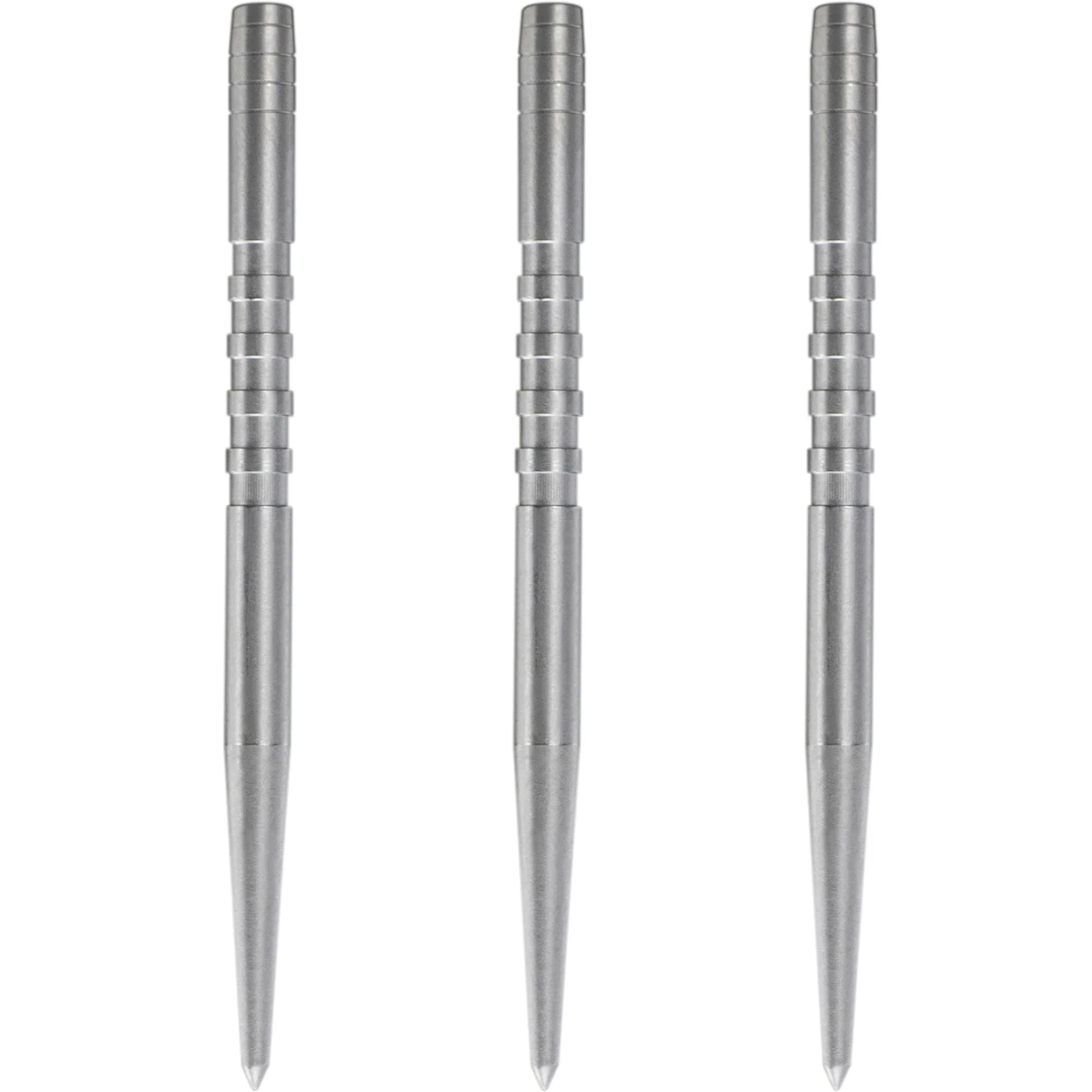 Condor Beak Dart Points - Steel Tip Replacement Points - with Cut - 5 Ring - Silver