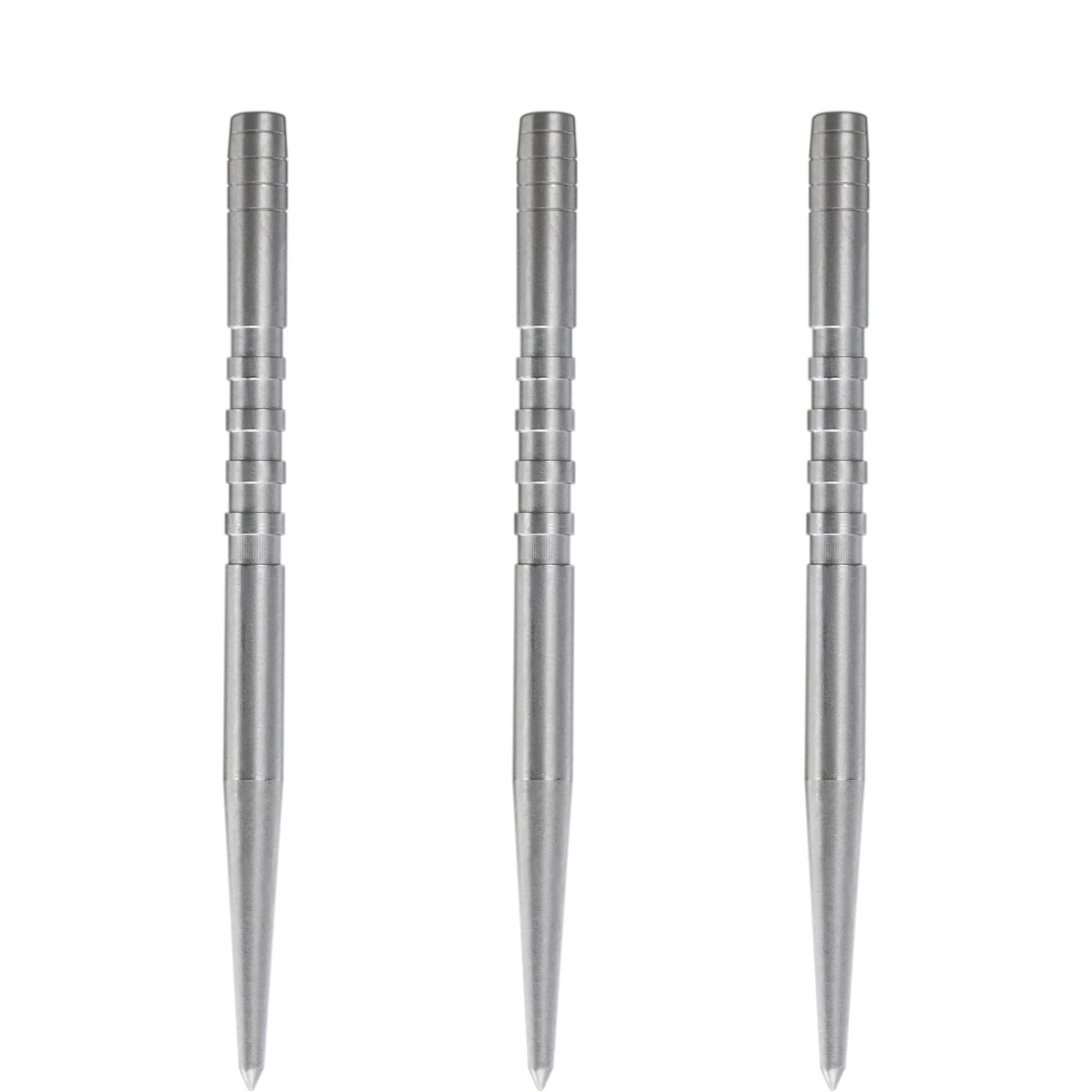 Condor Beak Dart Points - Steel Tip Replacement Points - with Cut - 5 Ring - Silver
