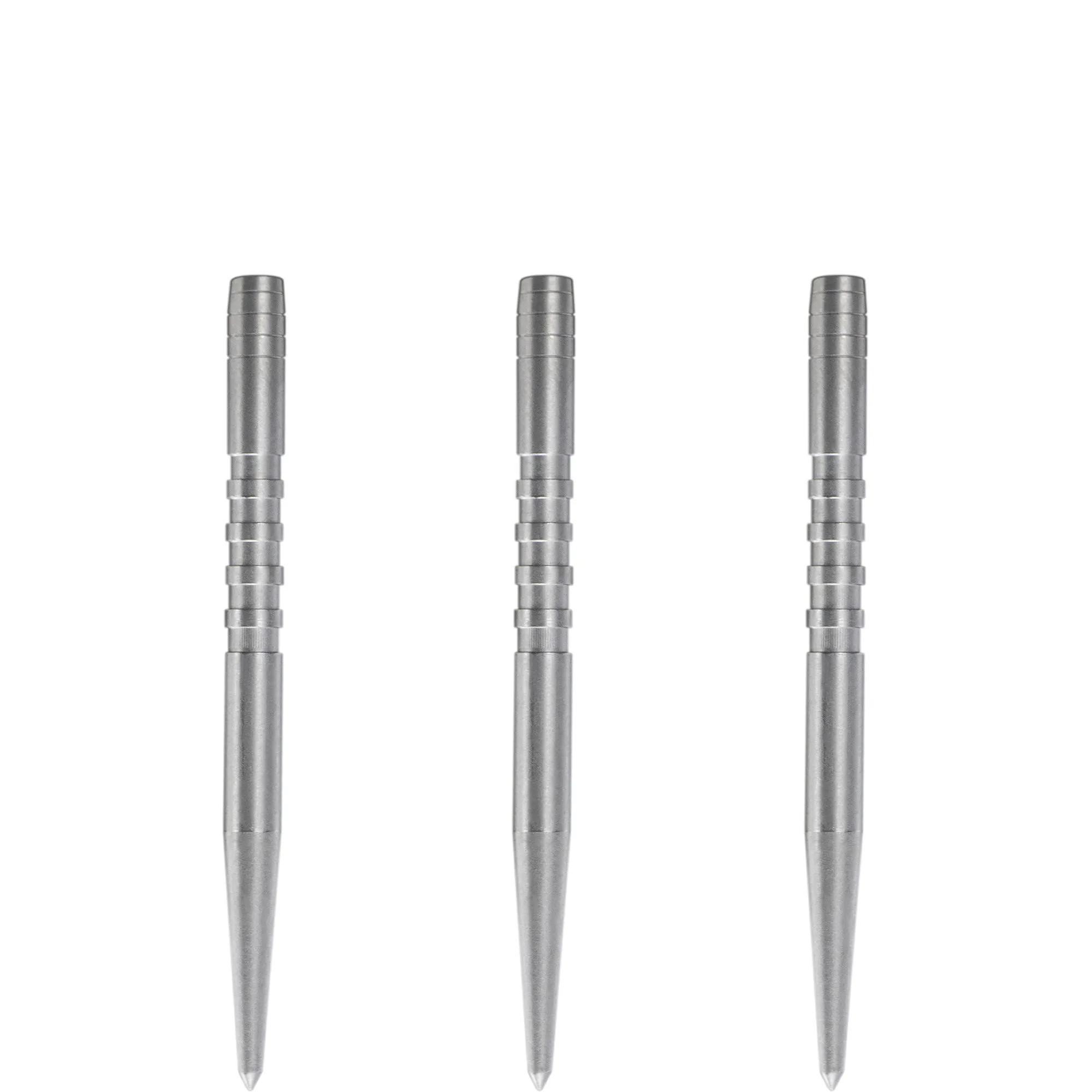 Condor Beak Dart Points - Steel Tip Replacement Points - with Cut - 5 Ring - Silver