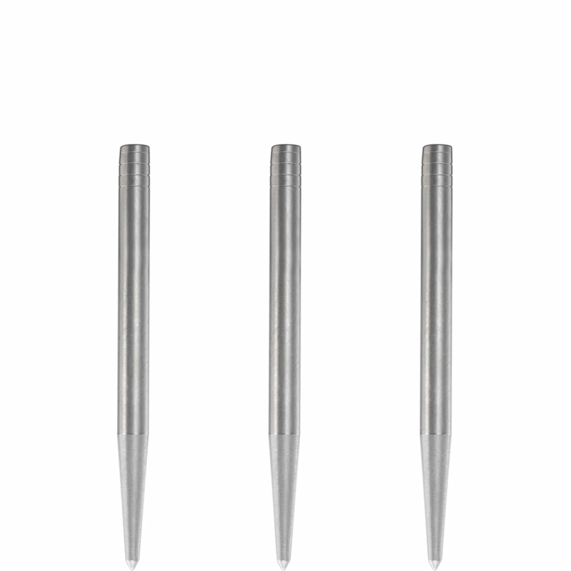 Condor Beak Dart Points - Steel Tip Replacement Points - without Cut - Smooth - Silver