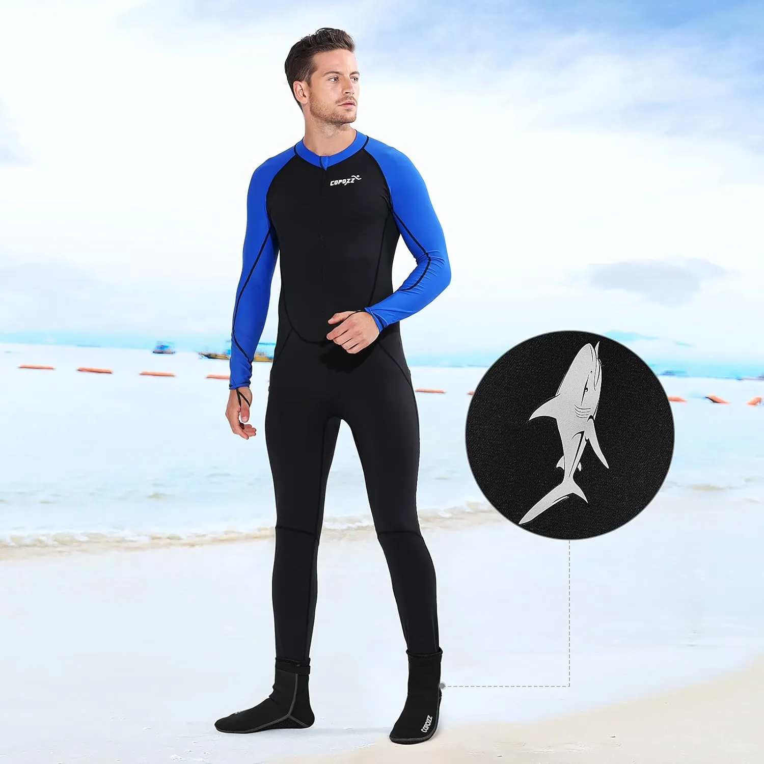 COPOZZ Diving Socks 3mm Neoprene Beach Water Socks-Anti Slip for Snorkel Swim Youth Men Women