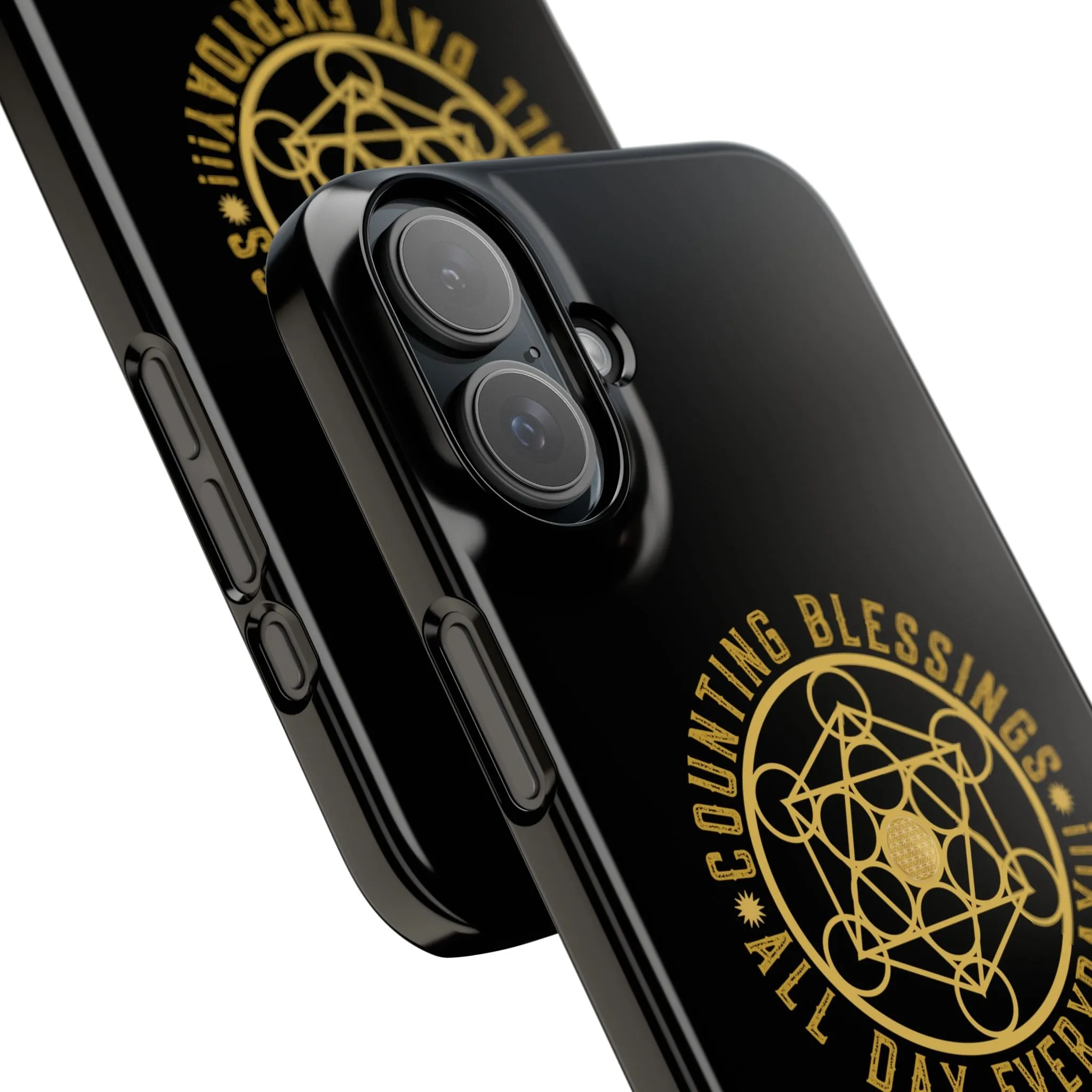 COUNTING BLESSINGS ALL DAY EVERYDAY!!! - Slim Phone Cases, Case-Mate - Black