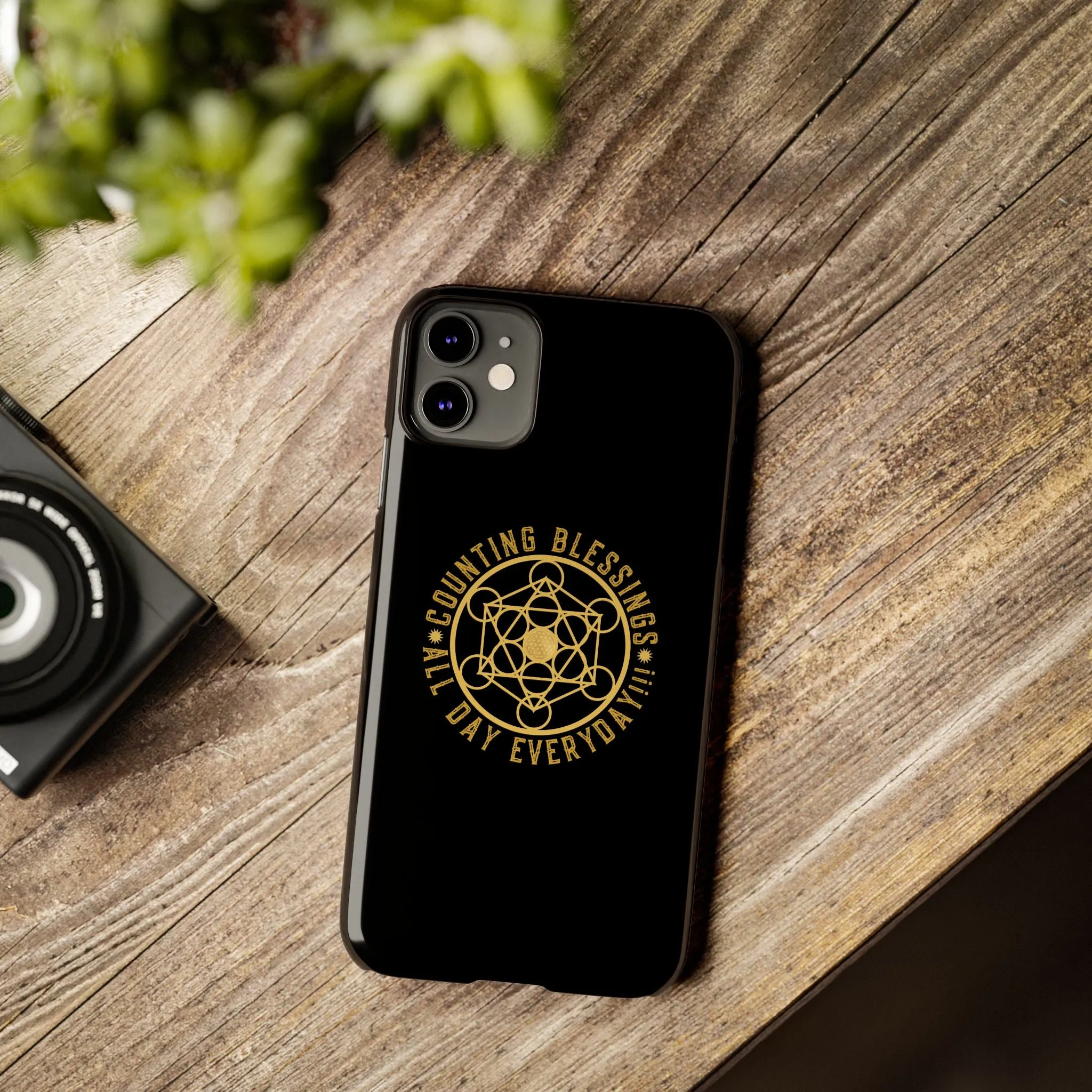 COUNTING BLESSINGS ALL DAY EVERYDAY!!! - Slim Phone Cases, Case-Mate - Black