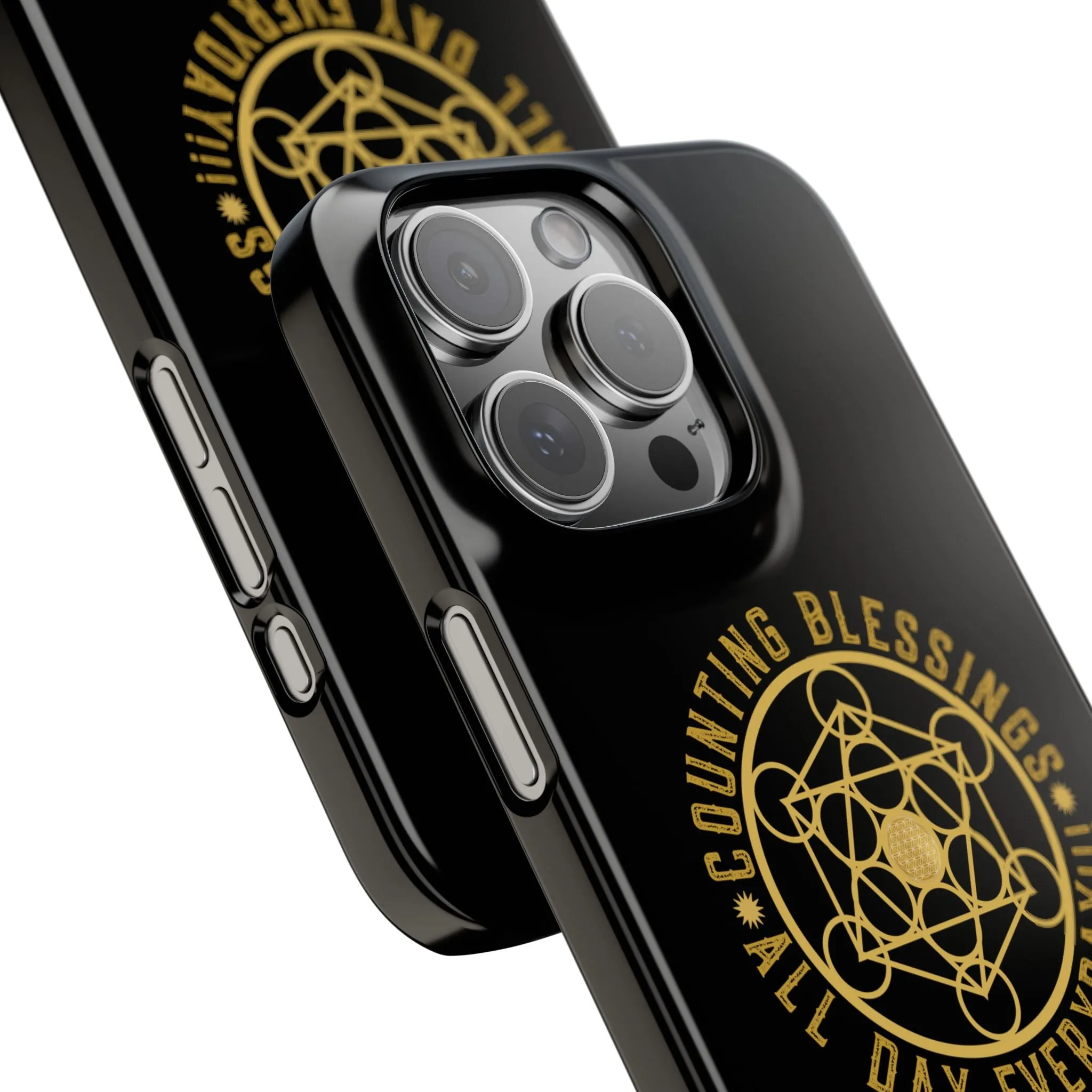 COUNTING BLESSINGS ALL DAY EVERYDAY!!! - Slim Phone Cases, Case-Mate - Black