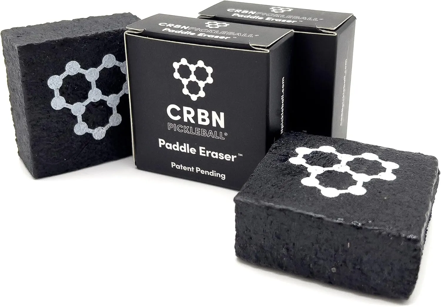 CRBN Pickleball Paddle Eraser, Best Carbon Fiber Pickle Ball Racket Cleaner, Fast & Easy Rubber Bar to Remove Ball Residue, Dirt, & Minor Scrapes/Scratches