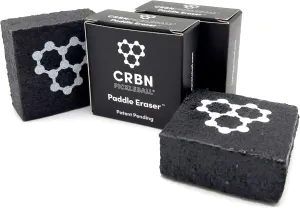 CRBN Pickleball Paddle Eraser, Best Carbon Fiber Pickle Ball Racket Cleaner, Fast & Easy Rubber Bar to Remove Ball Residue, Dirt, & Minor Scrapes/Scratches
