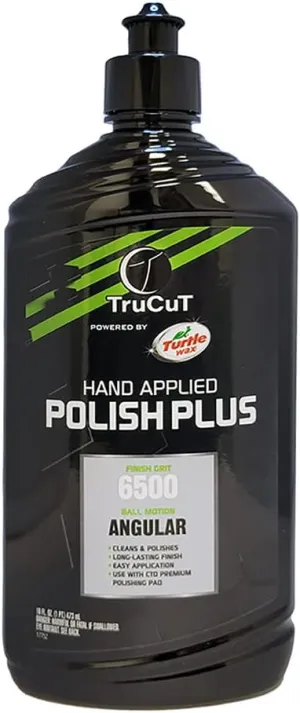 Creating the Difference TruCut Hand Applied Polish Plus Bowling Ball Polish | Powered by Turtle Wax | USBC Approved | 6500 Finish Grit | Angular Ball Motion – Cleans & Polishes | 16 oz