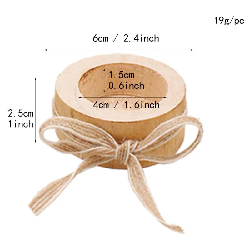 Creative Wooden Candlestick Candle Holder Plant Pot Tray Table Desktop