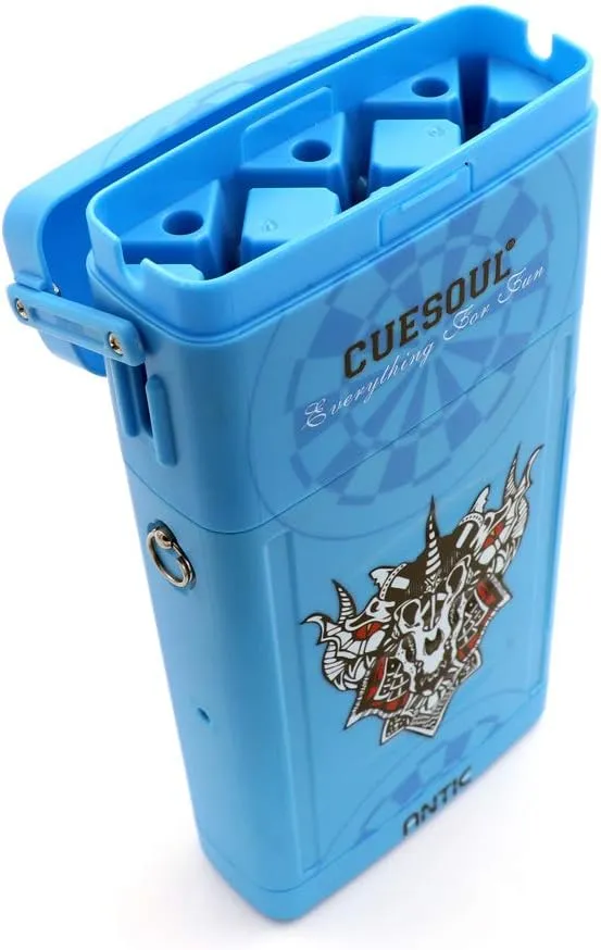 CUESOUL ANTIE Hard Dart Case, Holds 6 Steel/Soft Tip Darts & Extra Tips, Shafts & Flights, Durable Use