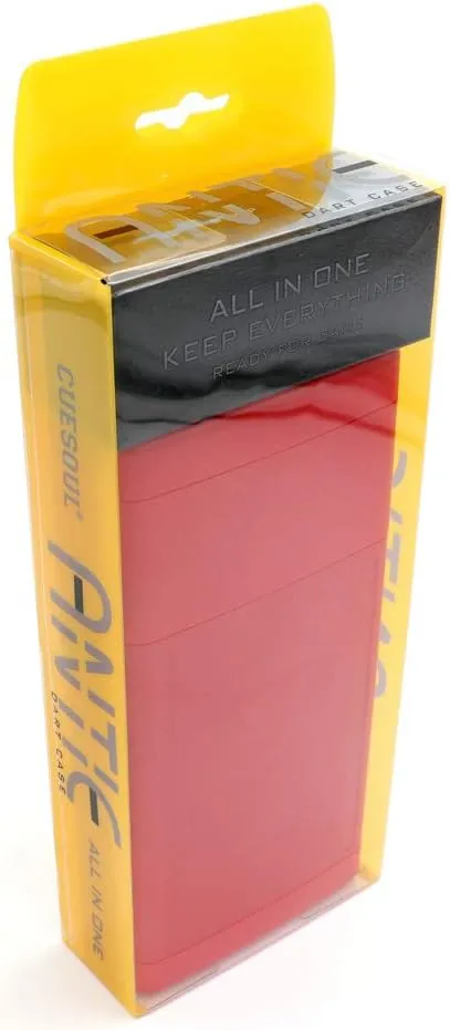 CUESOUL ANTIE Hard Dart Case, Holds 6 Steel/Soft Tip Darts & Extra Tips, Shafts & Flights, Durable Use