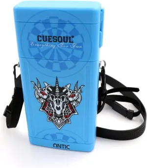 CUESOUL ANTIE Hard Dart Case, Holds 6 Steel/Soft Tip Darts & Extra Tips, Shafts & Flights, Durable Use