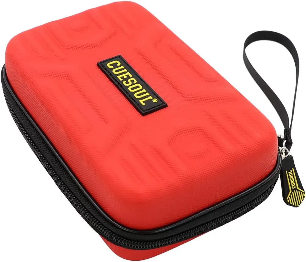 CUESOUL BEAST Dart Case Big Darts Carrying Storage for Steel Tip/Soft Tip darts and Accessories-Red