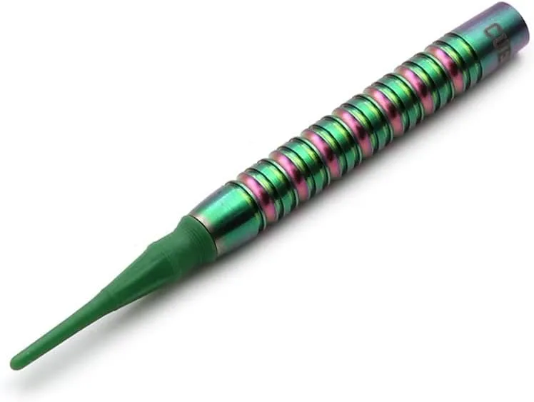 CUESOUL GEM Stone 19g/20g Soft Tip 90% Tungsten Darts with Uniformity Titanium Coated and ROST Flights Gradient Color