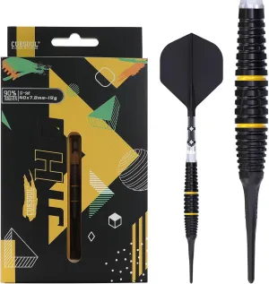CUESOUL JIHO 18/19/20/21g Soft Tip Darts 90% Tungsten Dart Set with ROST T19 All in One Dart Flight