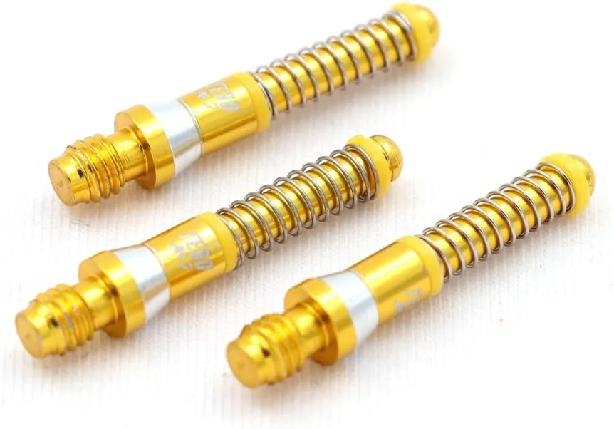 CUESOUL TERO AK7 Aluminum Dart Shafts 25.2mm Built-in Spring Telescopic for Steel Tip Darts and Soft Tip Darts
