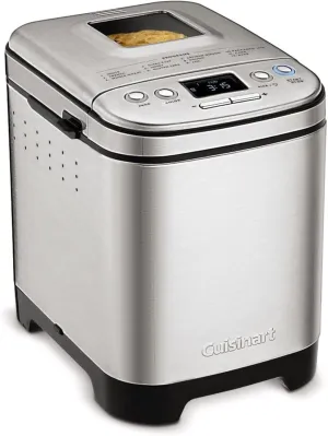Cuisinart Bread Maker Machine, Compact and Automatic, Customizable Settings, Up to 2lb Loaves, CBK-110NAS