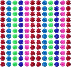 Curious Minds Busy Bags 144 Soft Mini 1" Spike Hedge Balls - Spiky Wooly Porcupine Balls - Sensory Novelty Toy - Fun Soft and Squishy Party Favor Prize (12 Dozen)