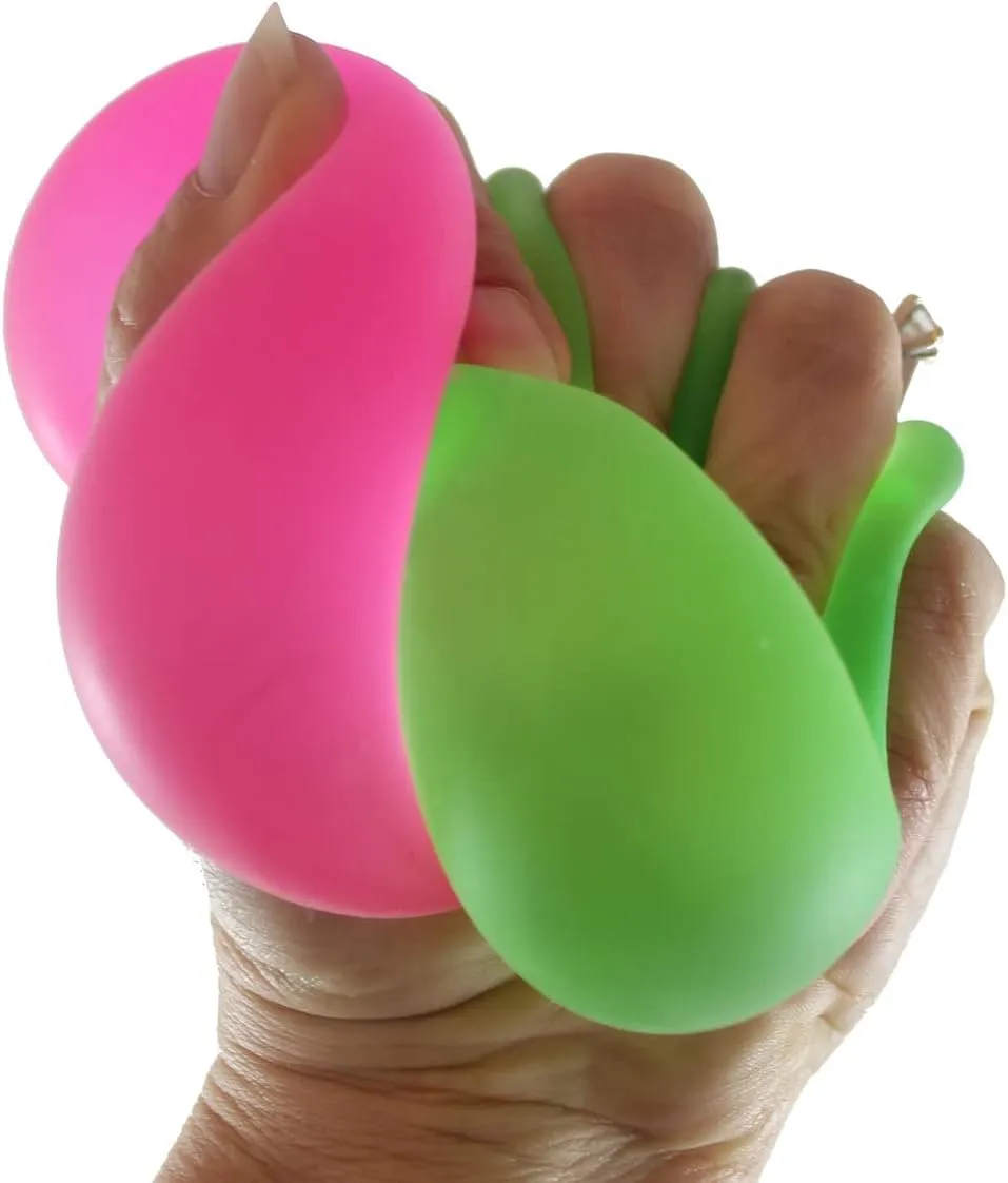 Curious Minds Busy Bags Set of 2 Sugar Ball - Thick Glue/Gel Stretch Ultra Squishy and Moldable Slow Rise Relaxing Sensory Fidget Stress Toy (Random Colors)