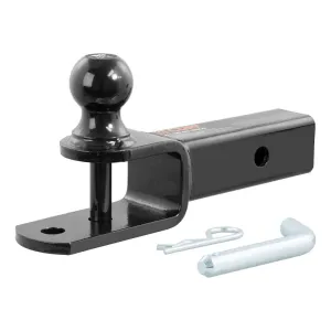 CURT Curt 45005 3-in-1 ATV Ball Mount, 1-7/8 in Dia Hitch Ball, Steel, Gloss Powder-Coated