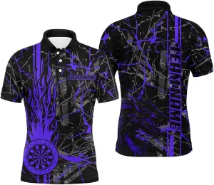 Customize Dart Shirts for Men, Dart Shirts, Purple Grunge Dart Jerseys, Custom Jersey, Team Jersey, Custom