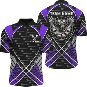 Customized Dart Shirts, Dart Jersey, Dart Jerseys for Men, Grunge Dartboard Darts, Quarter