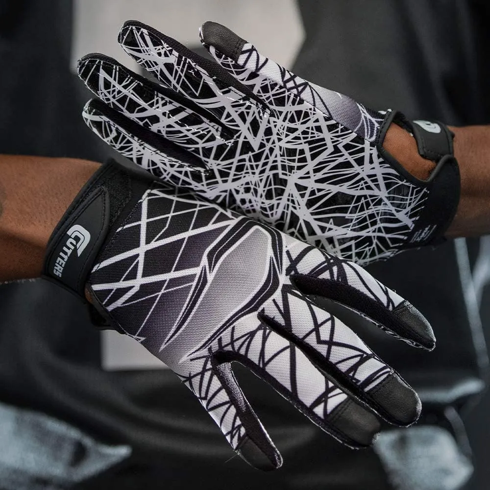 Cutters Football Gloves - Game Day Football Receiver Gloves with High Tack Silicone Grip, Superior Support and Protection, Adult & Youth