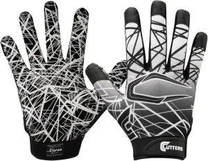 Cutters Football Gloves - Game Day Football Receiver Gloves with High Tack Silicone Grip, Superior Support and Protection, Adult & Youth