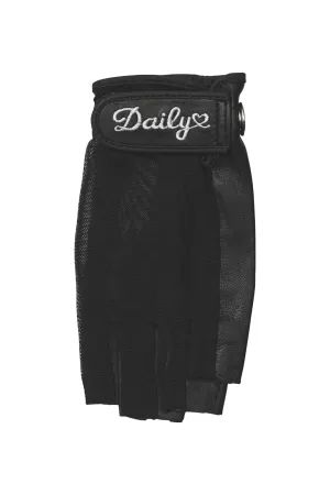 Daily Sports Left Hand Half Finger Sun Glove - Black