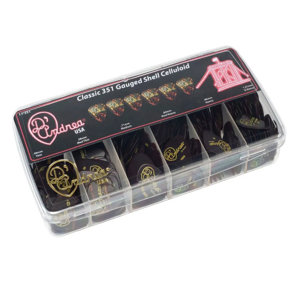 D'andrea 351 Shell Celluloid Assortment Kit - 432pcs