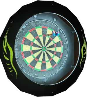 Dartboard Light System LED Best Dart Light, 18-inch Magnetic Dartboard 3 Light Effects, 12 Darts, Professional Dartboards for Adults Easy Installation