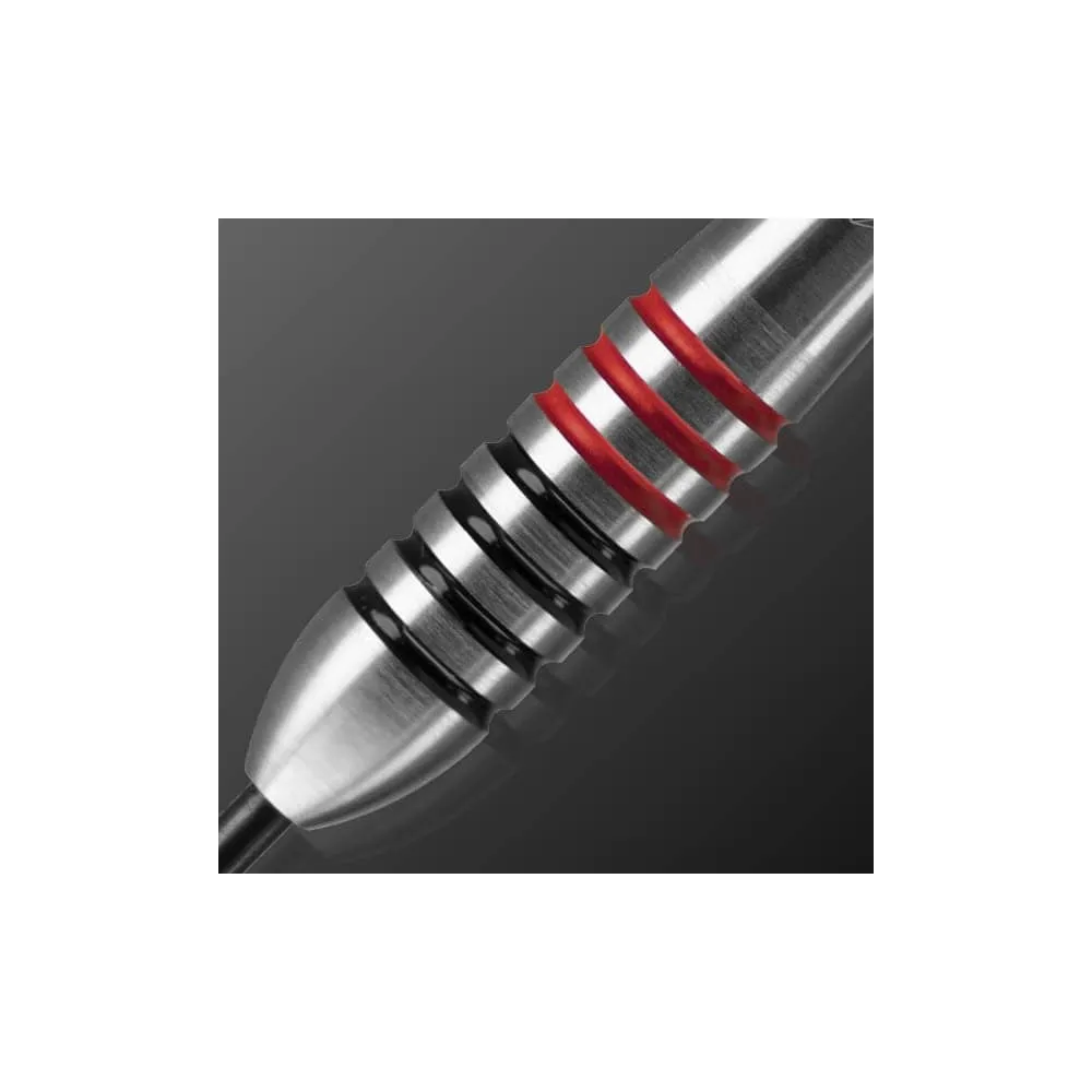 Darts Corner Astrofire Darts - Steel Tip - Ringed - Black & Red