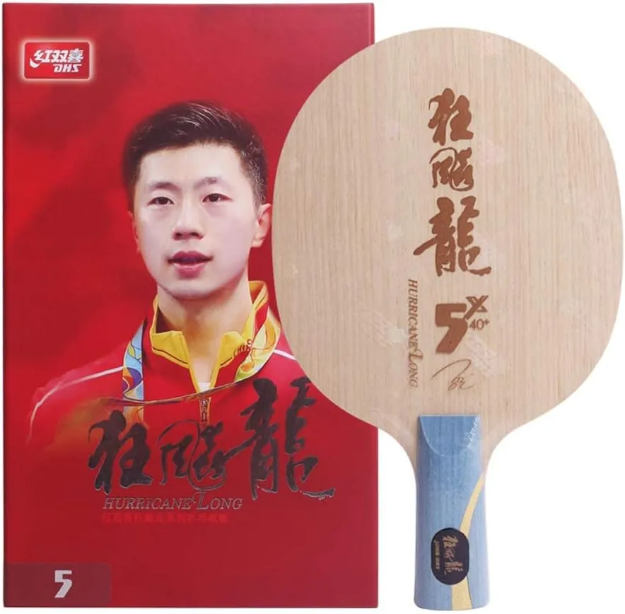 DHS New Hurricane Long-5X (Long V-X) Ping Pong Paddle in 2019，(5 Wooden   2 Aromatic Carbon；FL and CS) Table Tennis Rackets