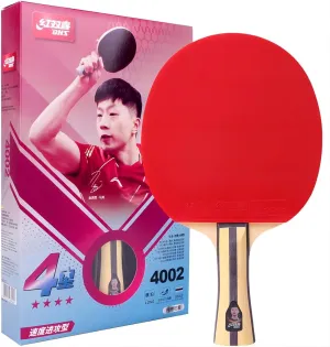 DHS Ping Pong Paddles Professional Table Tennis Racket with Hurricane Rubber Carrying Case - ITTF Approved Rubber for Tournament Play
